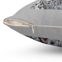 German Wirehaired Pointer Spun Polyester Throw Pillow