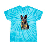 Blue Heeler - Australian Cattle Dog 'Bailey' Unisex Cotton Tie-Dye Tee, Cyclone