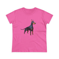 Doberman Pinscher Women's Midweight Cotton Tee