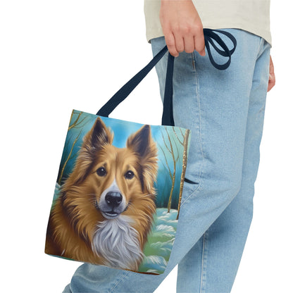 Icelandic Sheepdog Polyester Tote Bag (AOP)