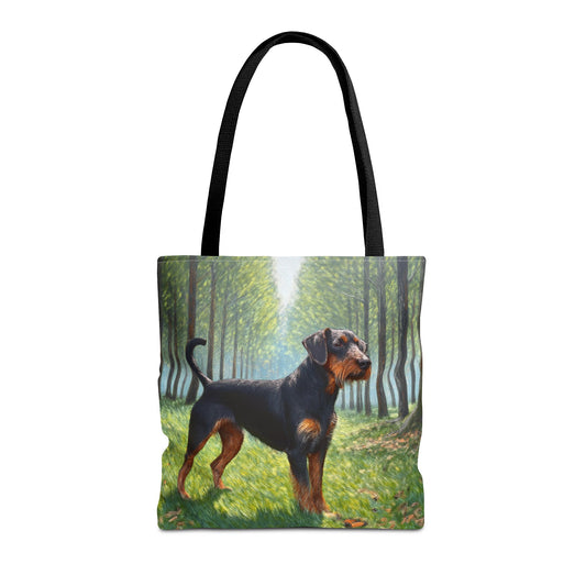 Jagdterrier Polyester Tote Bag (AOP)