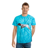 German Shorthair Pointer 'On Point' Unisex Tie-Dye Tee, Cyclone