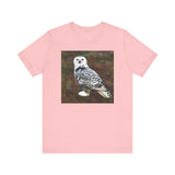 Snowy White Owl - Unisex Jersey Short Sleeve Tee