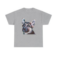 German Shepherd 'Sly' Unisex Heavy Cotton Tee