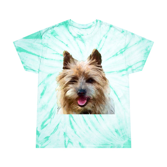 Cairn Terrier Unisex Tie-Dye Tee, Cyclone