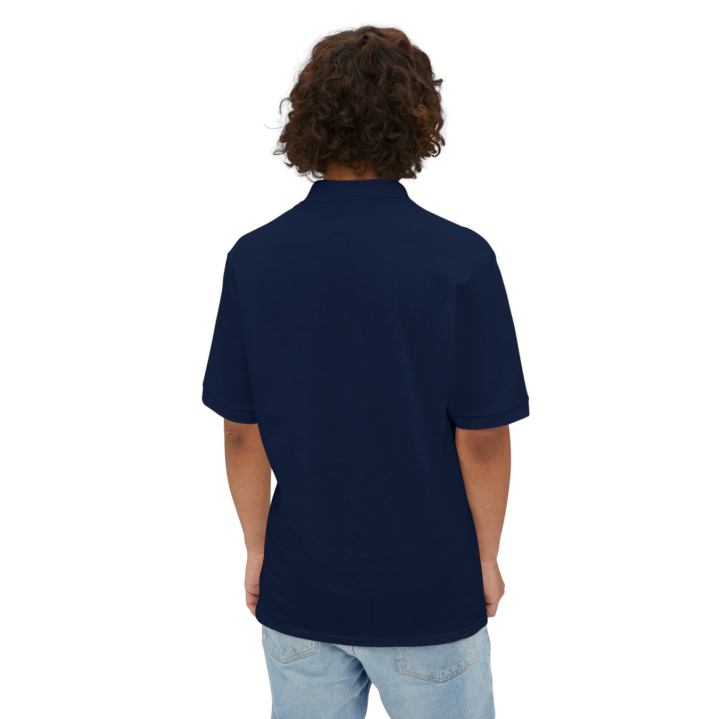 American Eskimo - Men's Piqué Polo Shirt: Timeless Elegance