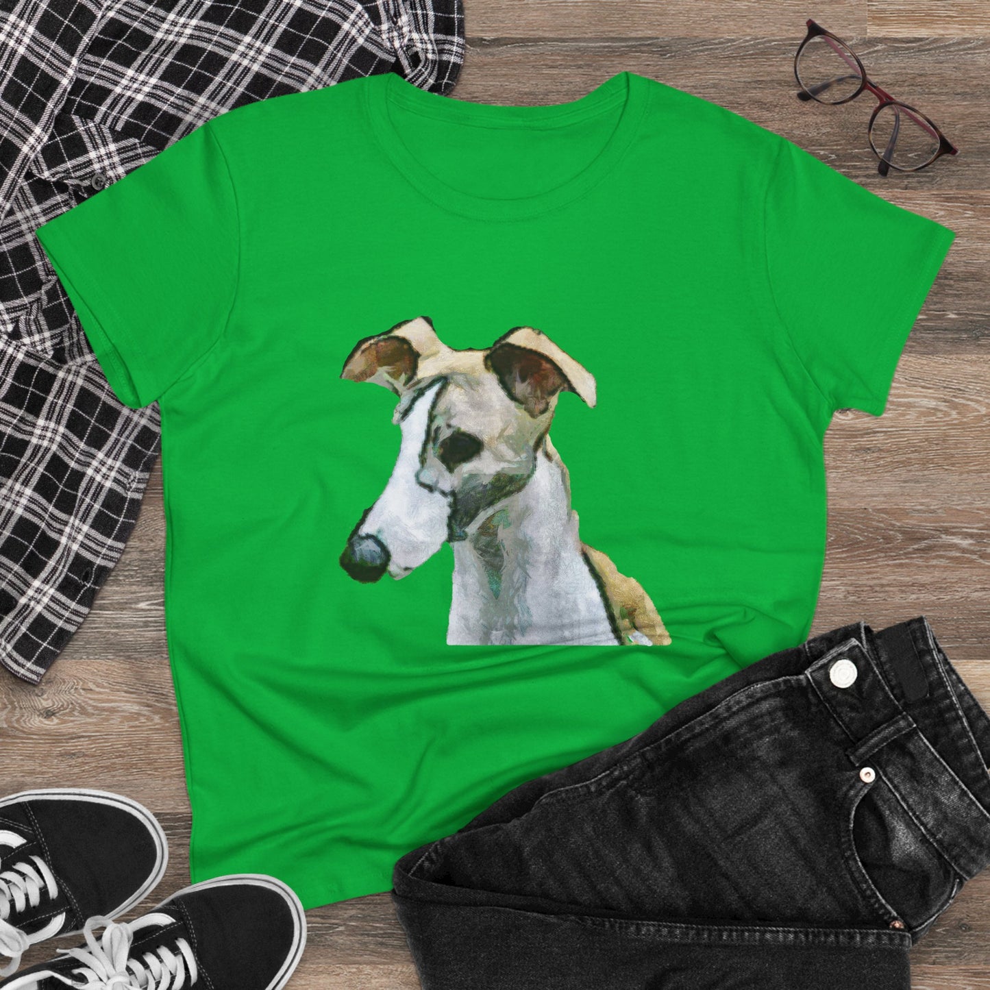 Whippet 'Simba #1' Women's Midweight Cotton Tee