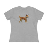 Shikoku - Japanese Hunting Dog - Women's Relaxed Fit Cotton Tee