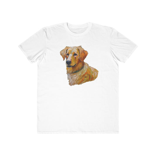 Golden Retriever Puppy Men's Lightweight Fashion Tee