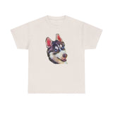 Siberian Husky 'Iditarod' Unisex Heavy Cotton Tee