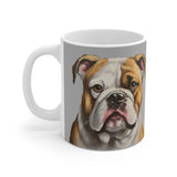 American Bulldog Ceramic Mug 11oz (Size: 11oz)