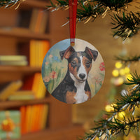 Teddy Roosevelt Terrier Metal Ornaments