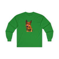 German Shepherd 'Bailey" Unisesx Cotton Long Sleeve Tee