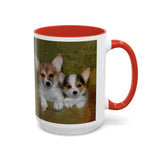 Welsh Corgies - Ceramic Accent Coffee Mug - 2 Sizes