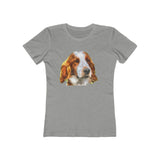 Irish Red & White Setter - Women's Slim Fit Ringspun Cotton T-Shirt