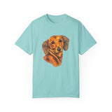 Dachshund 'Doxie #1' Unisex Relaxed Fit Garment-Dyed T-shirt