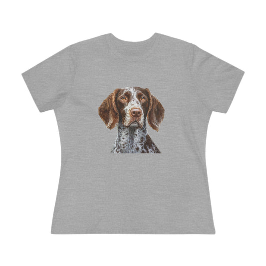 German Wirehaired Pointer Women's Relaxed Fit Cotton Tee