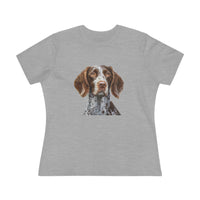 German Wirehaired Pointer Women's Relaxed Fit Cotton Tee