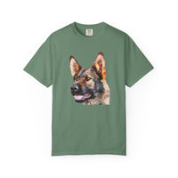 German Shepherd 'Hans' Unisex Relaxed Fit Garment-Dyed T-shirt