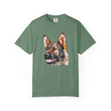 German Shepherd 'Hans' Unisex Relaxed Fit Garment-Dyed T-shirt