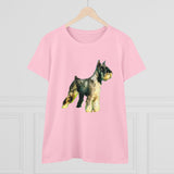 Schnauzer Women's Midweight Cotton Tee