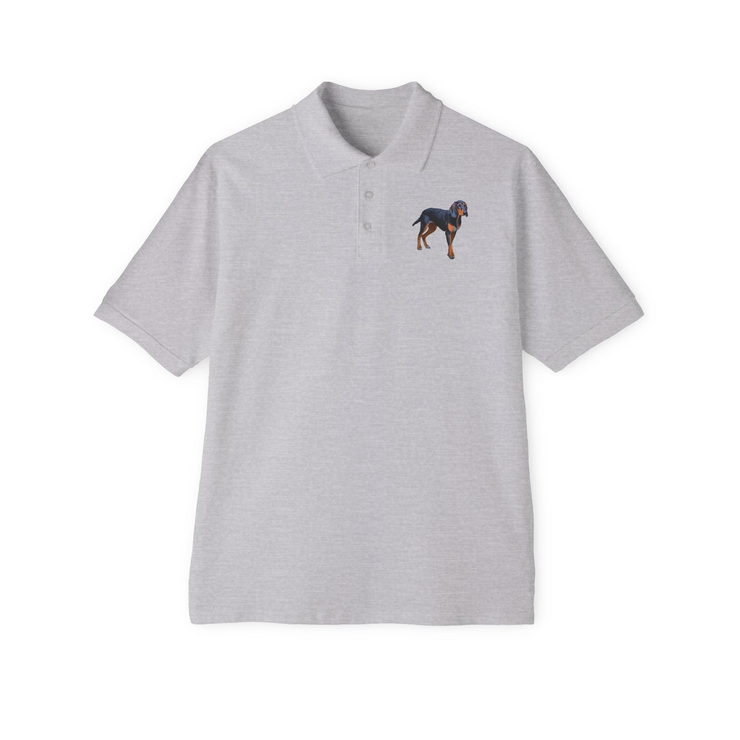 Transylvanian Scent Hound Men's Piqué Polo Shirt - Exquisite Craftsmanship and Timeless Elegance