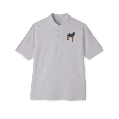 Transylvanian Scent Hound Men's Piqué Polo Shirt - Exquisite Craftsmanship and Timeless Elegance