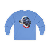 English Cocker Spaniel 'Tango' Unisex Cotton Long Sleeve Tee