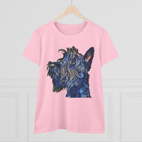 Scottish Terrier 'Scotty' Women's Midweight Cotton Tee