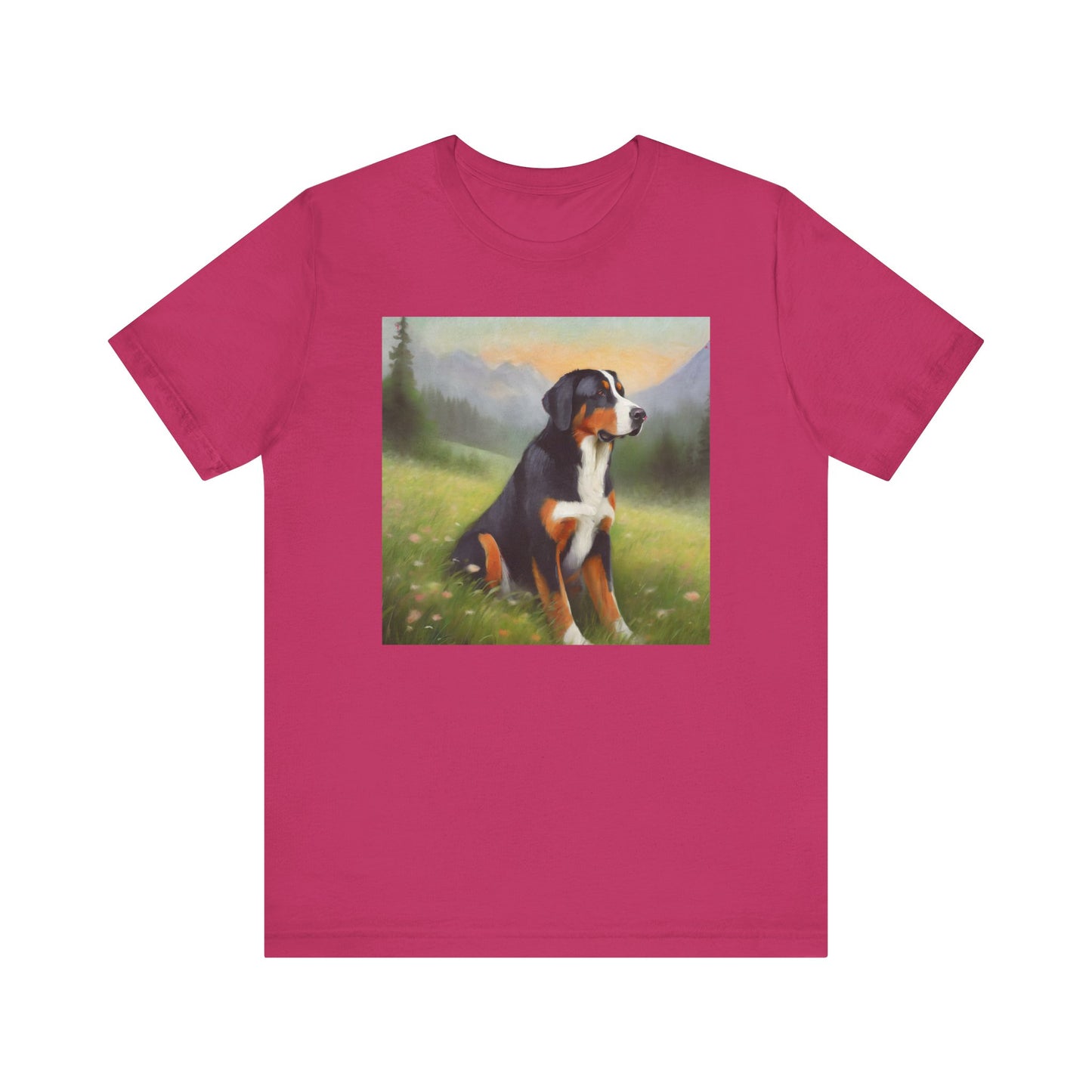 Greater Swiss Mountain Dog Unisex Jersey Short Sleeve Tee