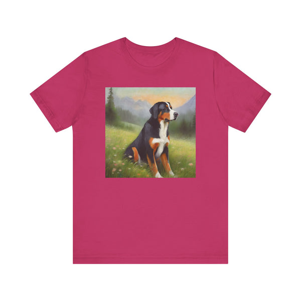 Greater Swiss Mountain Dog Unisex Jersey Short Sleeve Tee