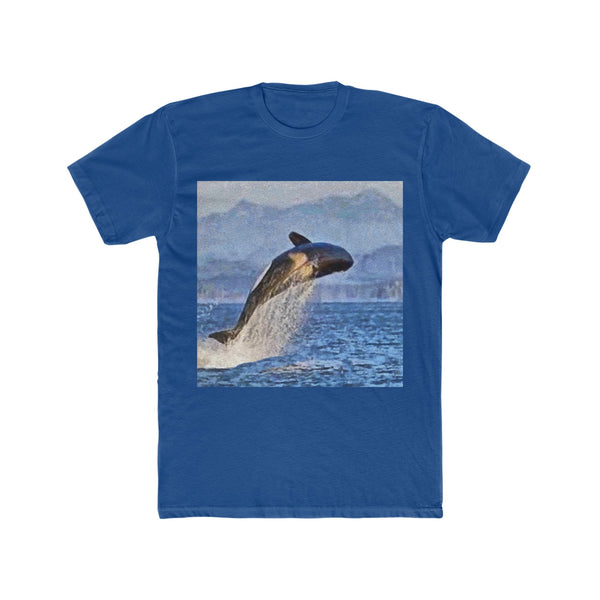 Whale 'Leviathan' Men's Fitted Cotton Crew Tee
