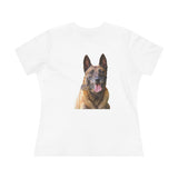 Belgian Malinois -  Women's Relaxed Fit Cotton Tee