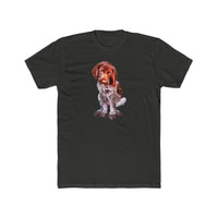 German Short-Hair Pointer 'Benny' Men's Cotton Crew Tee