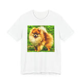 Pomeranian 'Pom Pom' Unisex Jersey Short Sleeve Tee