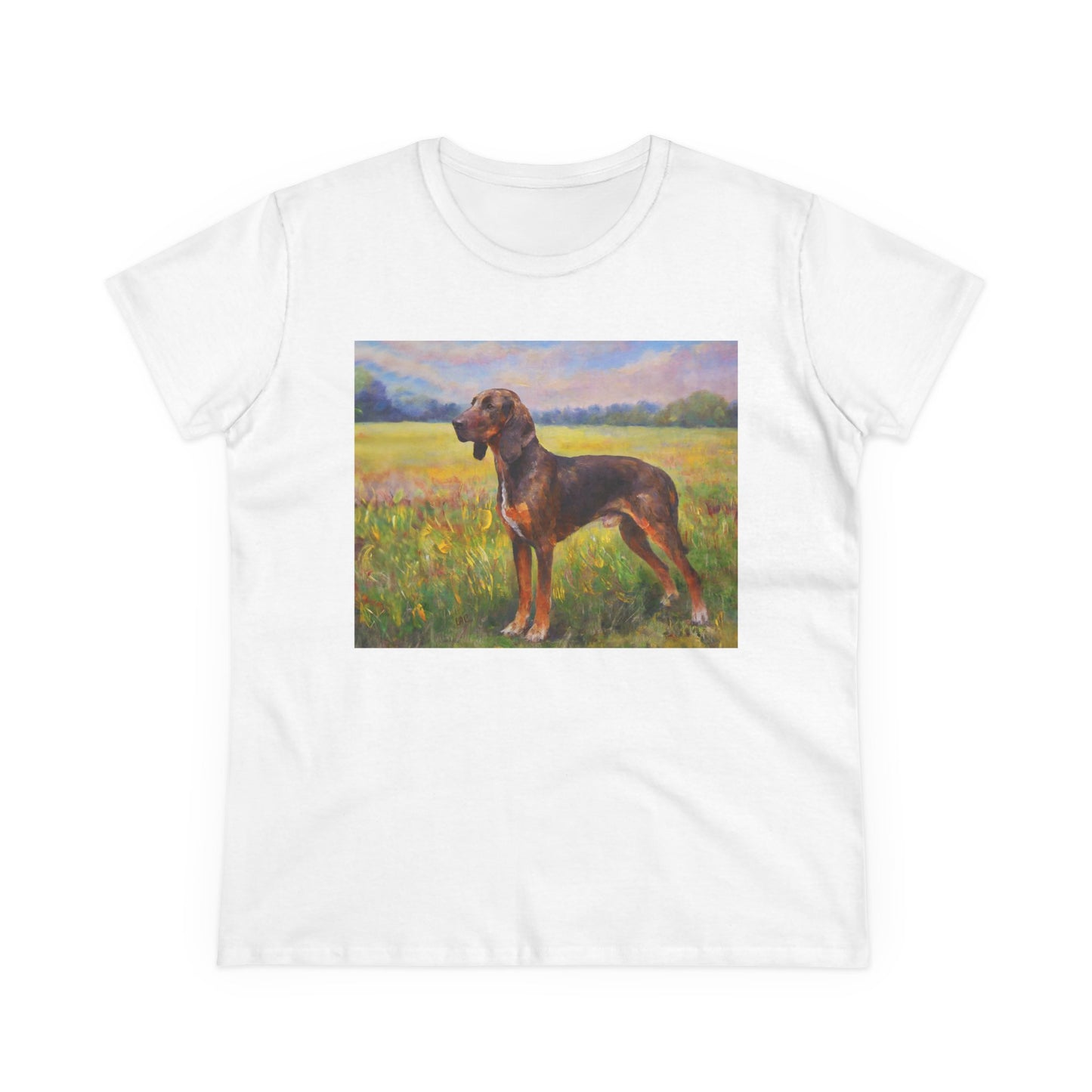 Plott Hound Women's Midweight Cotton Tee