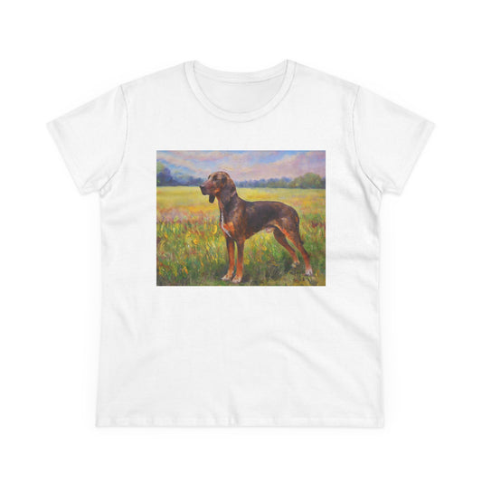 Plott Hound Women's Midweight Cotton Tee