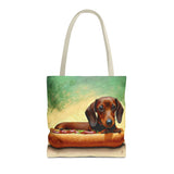 Dachshund  -  Weiner Dog  -- Polyester Tote Bag (AOP)