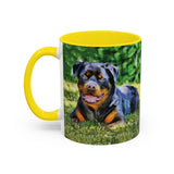 Rottweiler - Lina Accent Coffee Mug (11, 15oz)