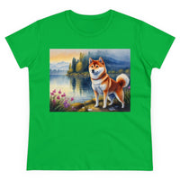 Shiba Inh Women's Midweight Cotton Tee