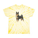 Black & Tan Shiba Inu  -  Tie-Dye Tee, Cyclone