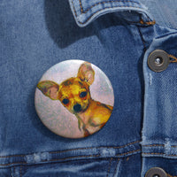 Chihuahua 'Belle' Metal Pinback Button