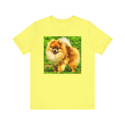 Pomeranian 'Pom Pom' Unisex Jersey Short Sleeve Tee
