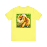 Pomeranian 'Pom Pom' Unisex Jersey Short Sleeve Tee