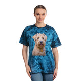 Soft Coated Wheaten Terrier - Unisex Tie-Dye Tee, Crystal