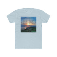 Sifnos  Sunset ( Greece) --  Men's Fitted Cotton Crew Tee