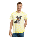 Teddy Roosevelt Terrier Tie-Dye Tee in Cyclone