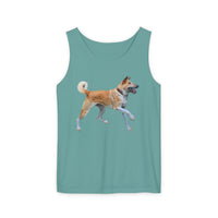 Korean Jindo Unisex Relaxed Fit Garment-Dyed Tank Top