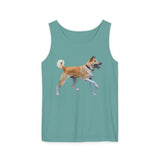 Korean Jindo Unisex Relaxed Fit Garment-Dyed Tank Top