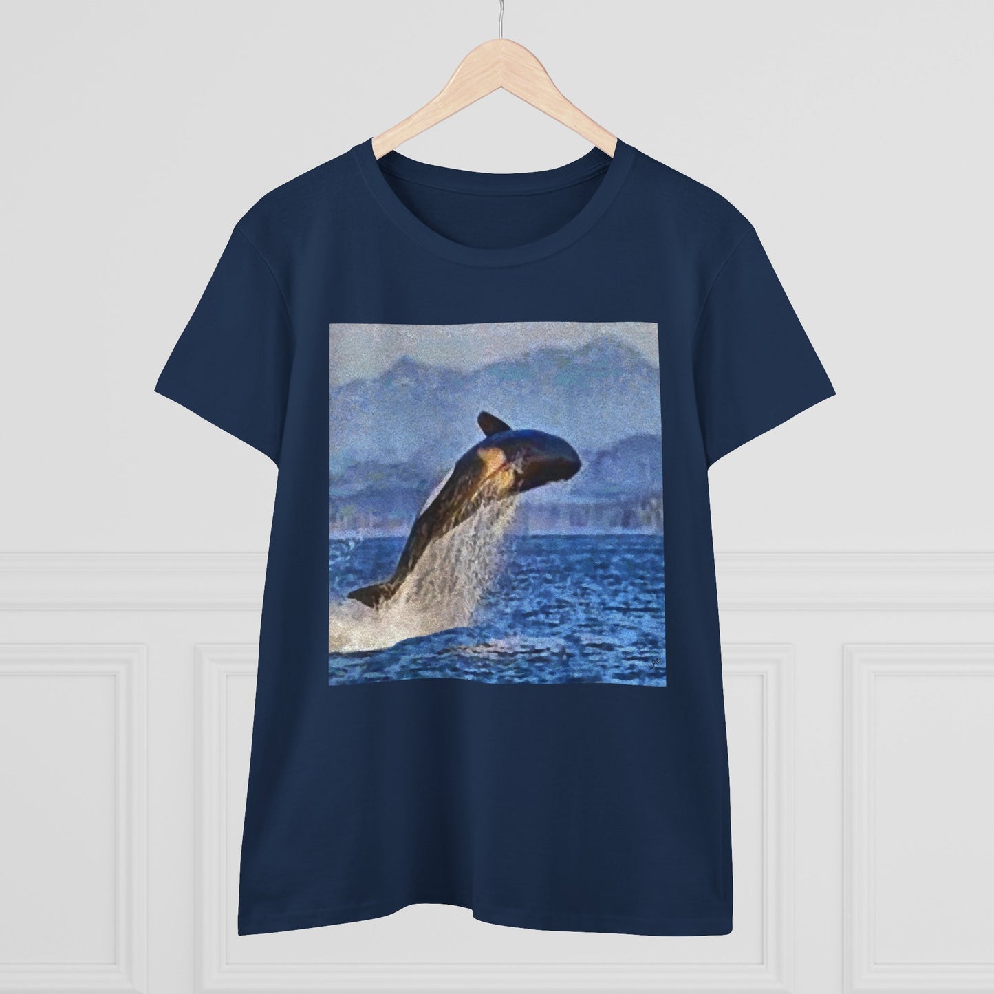 Whale 'Leviathan' Women's Midweight Cotton Tee